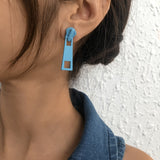 Zipper Stud Earring