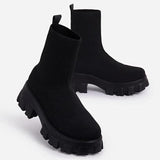 Sock Platform Boots