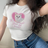 "Here To Make Your Life Sweeter" Cat Tee