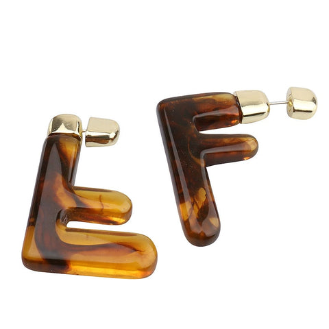 "F" Earrings