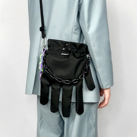 Giant Hand Glove Crossbody Bag