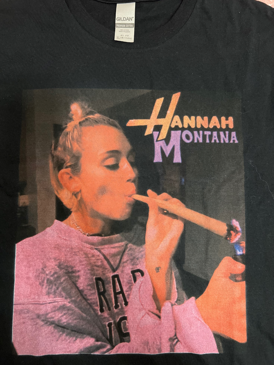 Hannah Montana Tシャツ（黒・白） 1000014737107-White-WHITE-