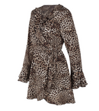 Leopard Wrap Dress