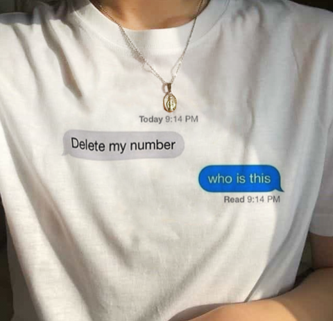 "Delete My Number" Tee