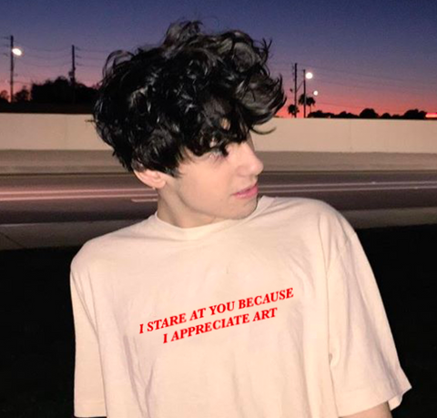 "I Stare At You Because I Appreciate Art" Tee