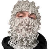 Messy Knitted Ski Mask