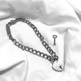 Heart Shape Lock & Key Necklace