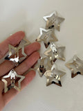 10Pcs Silver Star Hairclips