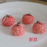 Small Smooth Brain Pendant Charms
