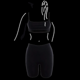 Sleeveless Cami Top & Biker Shorts (Two Piece Set)