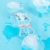 Evian Water Earrings