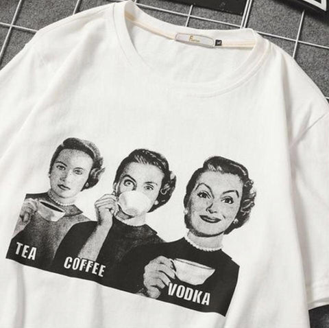 "Tea Coffee Vodka" Tee
