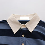 Striped Polo Long Sleeve Shirt