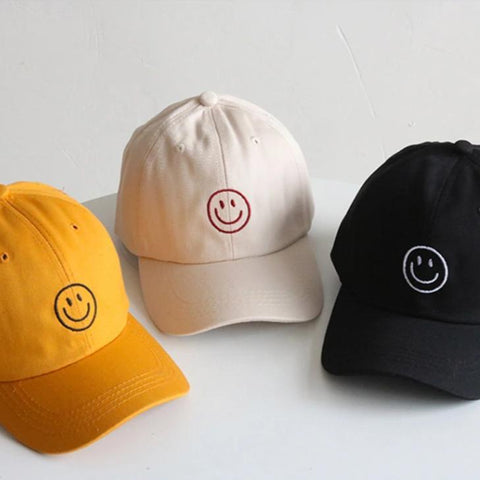 Embroidered Smile Hat