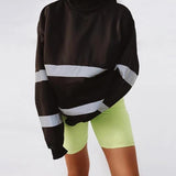 3M Reflective Striped Oversized Pullover