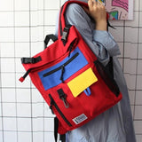 Retro Colorblock Backpack