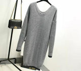 Ankle Length Knitted Sweater Dress