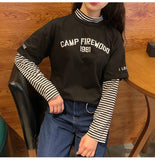 Camp Firewood 1981 Two Faux Layered Long Sleeve