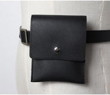 Basic Button Belt Bag With Detachable Chains
