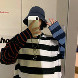 Patchwork Striped Long Sleeve Tee