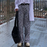 Loose Fit Leopard Pants