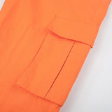 Orange Cargo Trousers