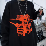 Angry Skeleton Knit Sweater