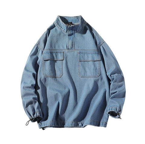 Denim Pullover Jacket