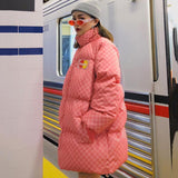 Disaster Checkerboard Puffer Coat