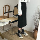 High Waisted Midi Skirt