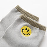 Embroidered Smile Socks