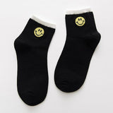 Embroidered Smile Socks