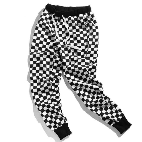 Checkered Fleece Joggers