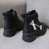 Black Chunky Combat Boots