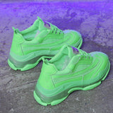 Platform Neon Sneakers