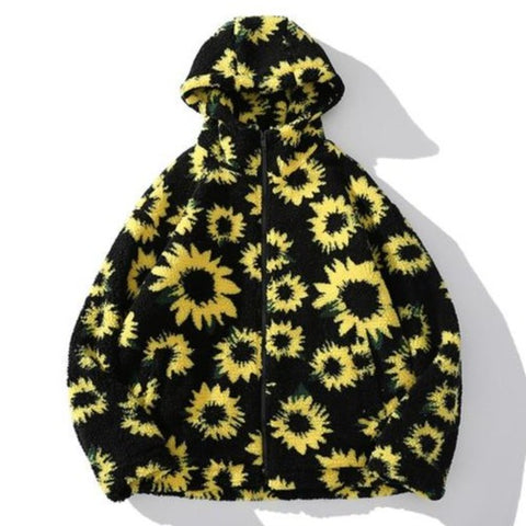 Sunflower Sherpa Hoodie
