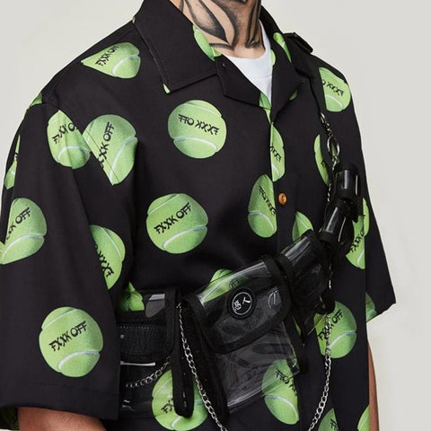 Fuck off Tennis Ball Button Down