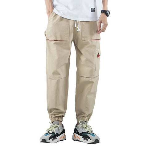 Khaki Cargo Joggers