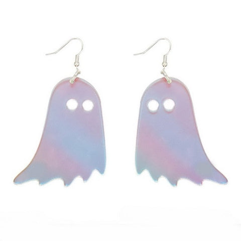 Iridescent Ghost Earrings