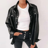 Juno Faux Leather Shirt