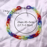 Rainbow Acrylic Chain