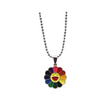 Rainbow Flower Necklace