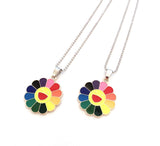 Rainbow Flower Necklace