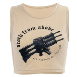 Death From Above Crop Top