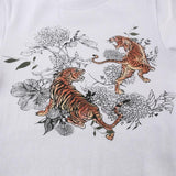 Tiger Print Ribbed Top