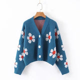 Knitted Flower Cardigan