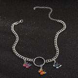 Butterfly Choker Necklace