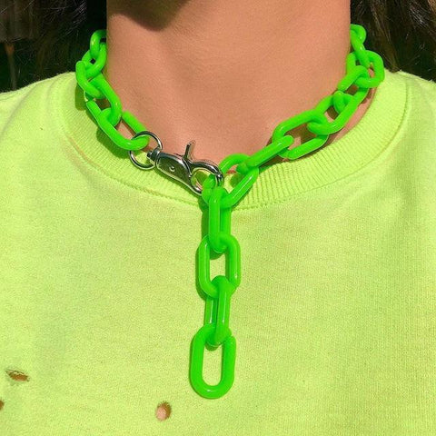Handmade Acrylic Chain Necklace