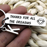 Thanks for All The Orgasms (Letter) Keychain