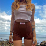 99% Angel High Waisted Embroidered Shorts